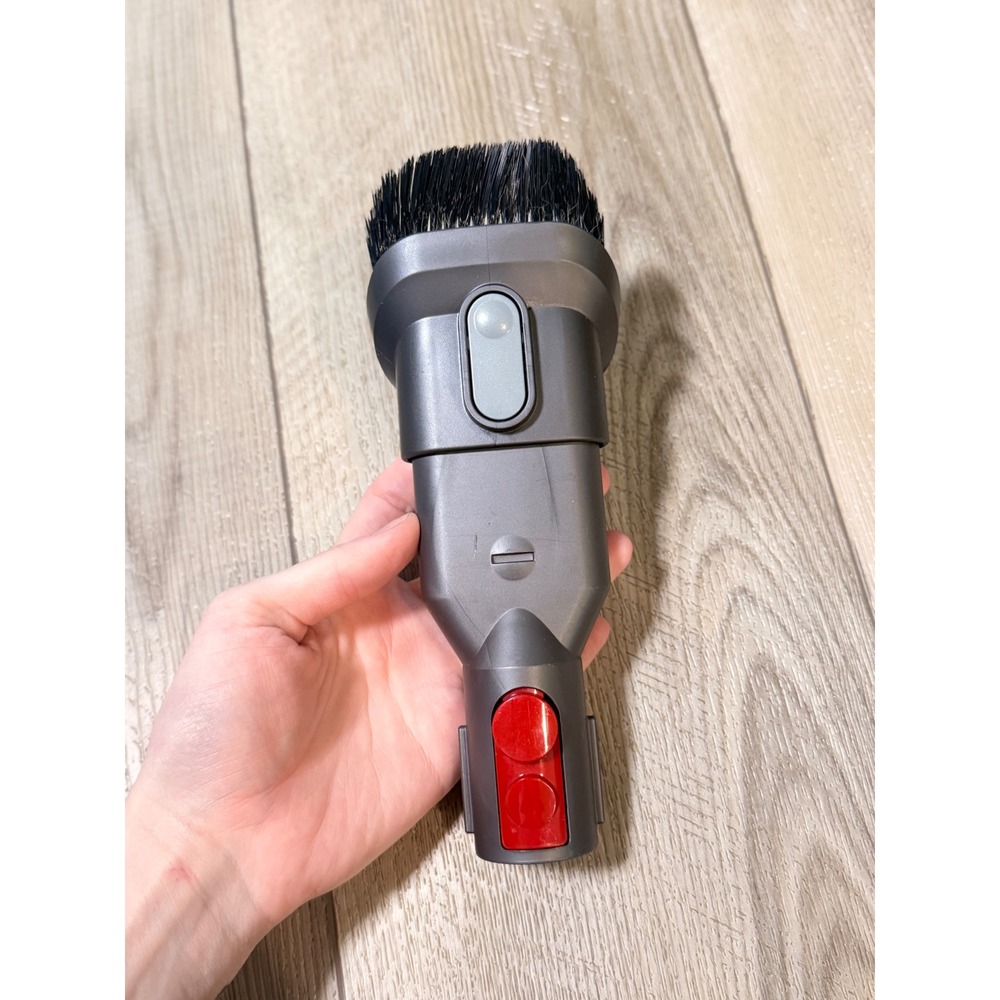 Shark Vacuum Replacement 2-in-1 Dusting Brush Upholstery Tool Grey Red Button